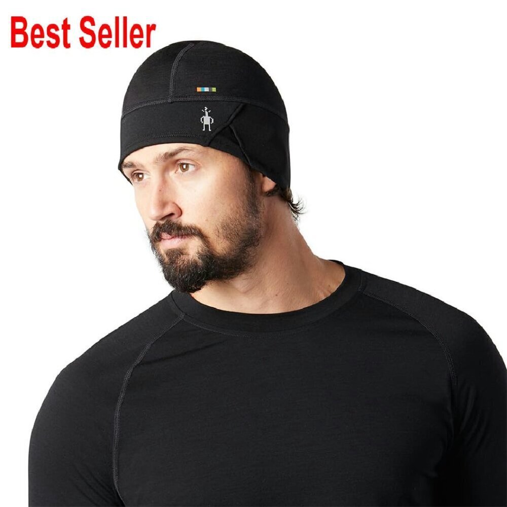 Merino Sport Fleece Training Beanie Unisex Classic Retro Winter Warm